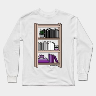 Asexual Pride Bookcase Long Sleeve T-Shirt